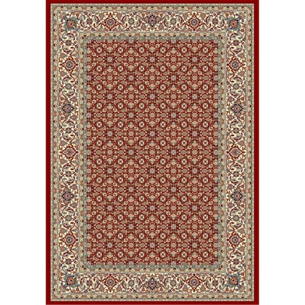 Dynamic Rugs Ancient Garden 5 ft. 3 in. x 7 ft. 7 in. 57011-1414 Rug - Red/Ivory AN69570111414 - main